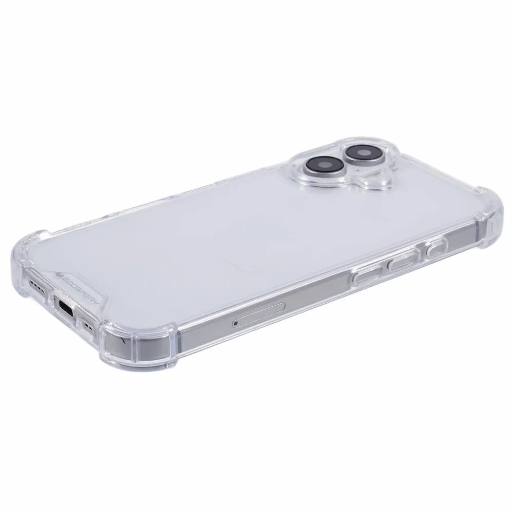 MERCURY GOOSPERY For iPhone 16 Case Reinforced Corners TPU+Acrylic Clear Phone Cover - 4