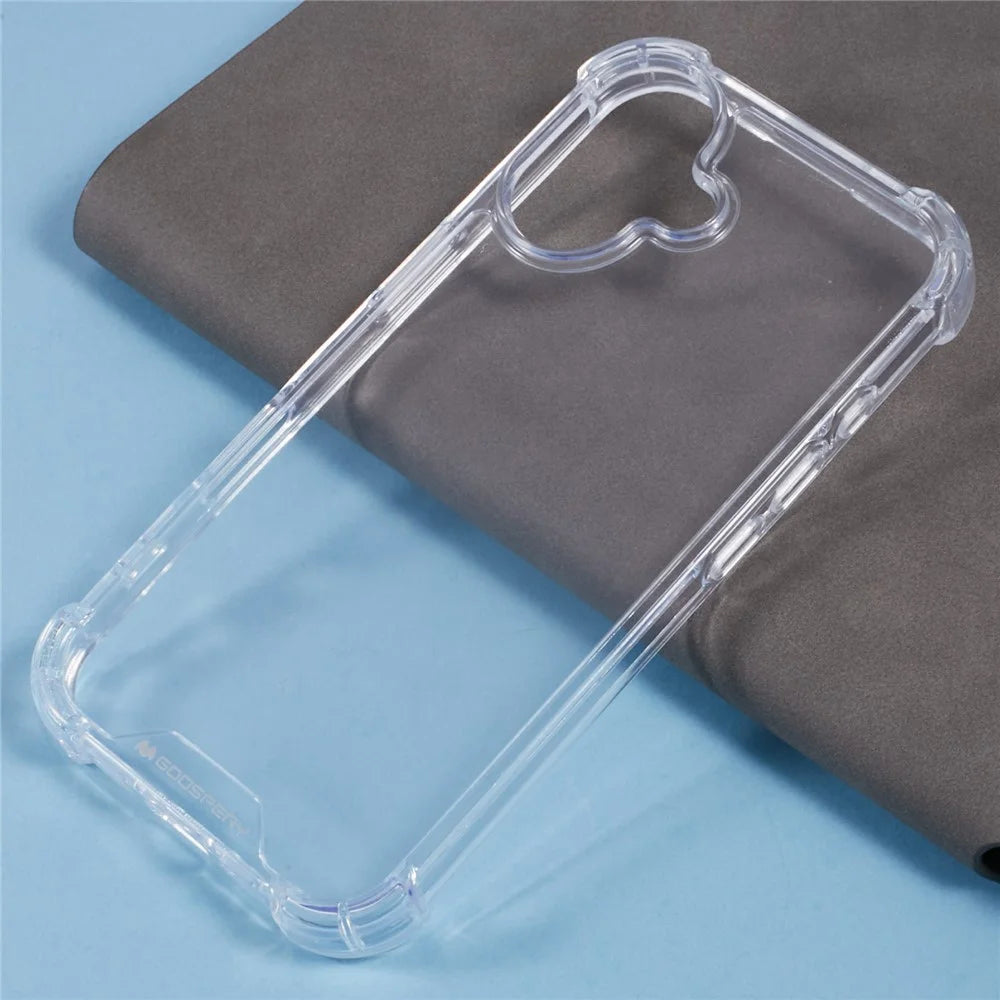 MERCURY GOOSPERY For iPhone 16 Case Reinforced Corners TPU+Acrylic Clear Phone Cover - 6