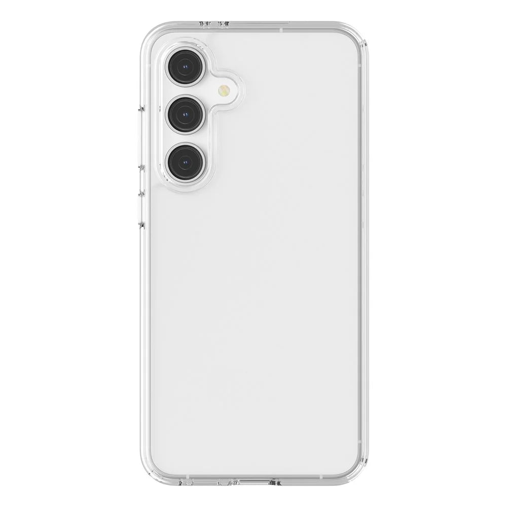 For Samsung Galaxy S24 FE Case PC + TPU Shockproof Clear Phone Cover - Transparent White - 3