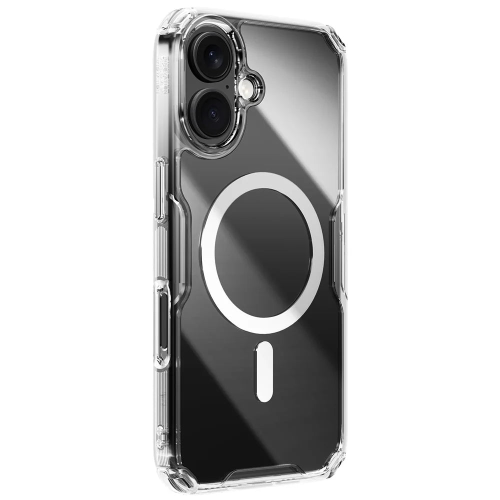 NILLKIN Pro Series for iPhone 16 Plus Case Compatible with MagSafe TPU+PC Ultra Clear Phone Case - Transparent - 3