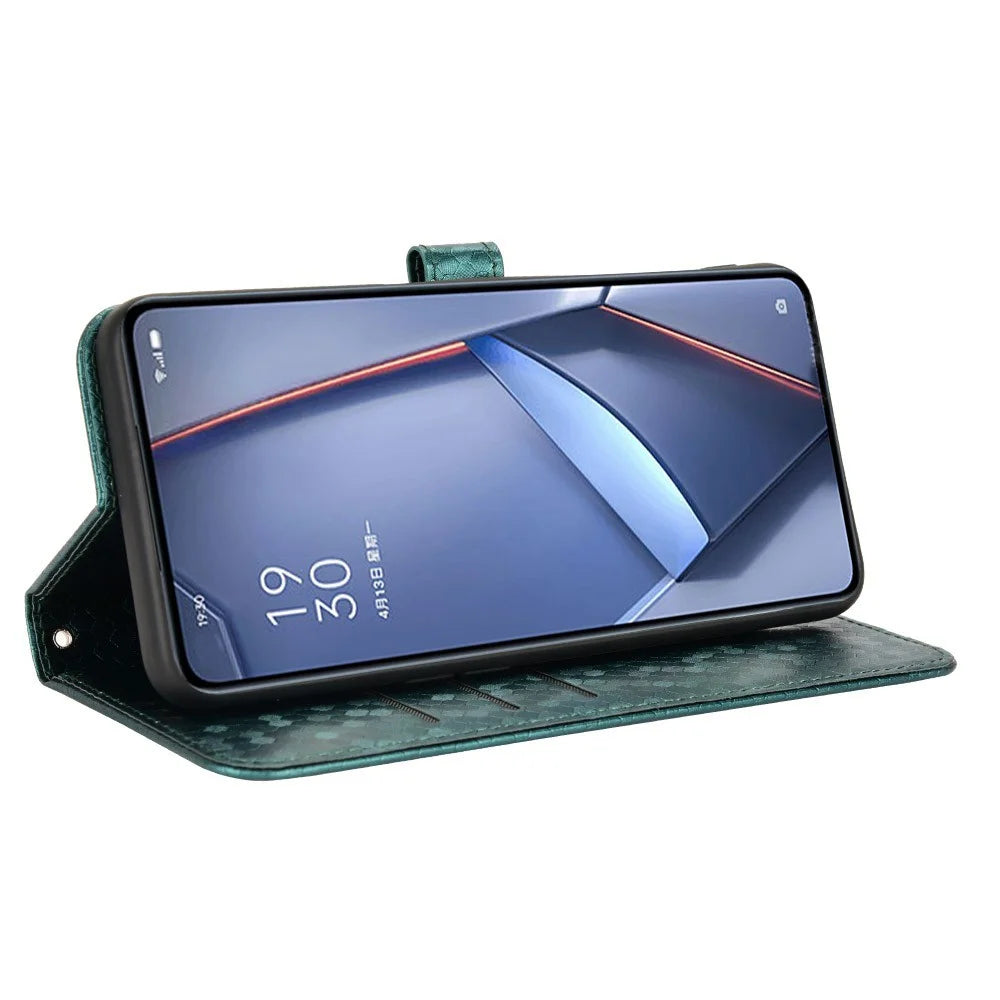 For Umidigi G9 5G / Note 90 Wallet Case Dot Pattern Imprint PU Leather Phone Cover - Green - 2