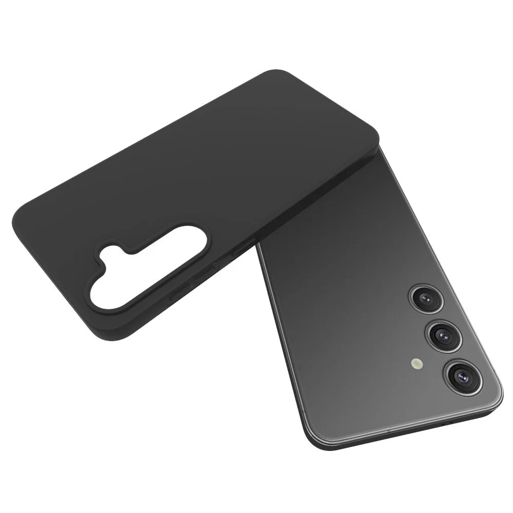 10Pcs / Pack For Samsung Galaxy S25 Case Anti-Fingerprint Soft TPU Protective Cover - Black - 5