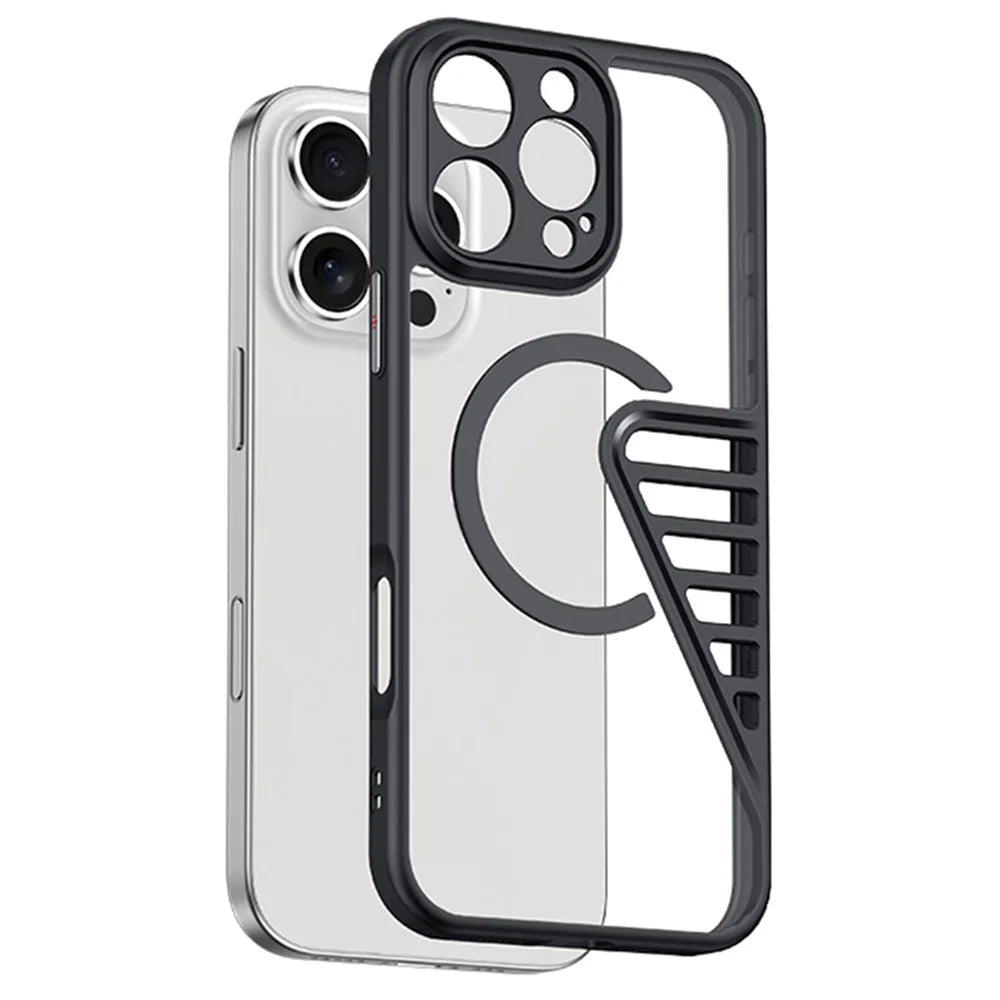 XUNDD XDD-0007 For iPhone 16 Pro Case Compatible with MagSafe TPU+PC Matte Phone Cover - 1
