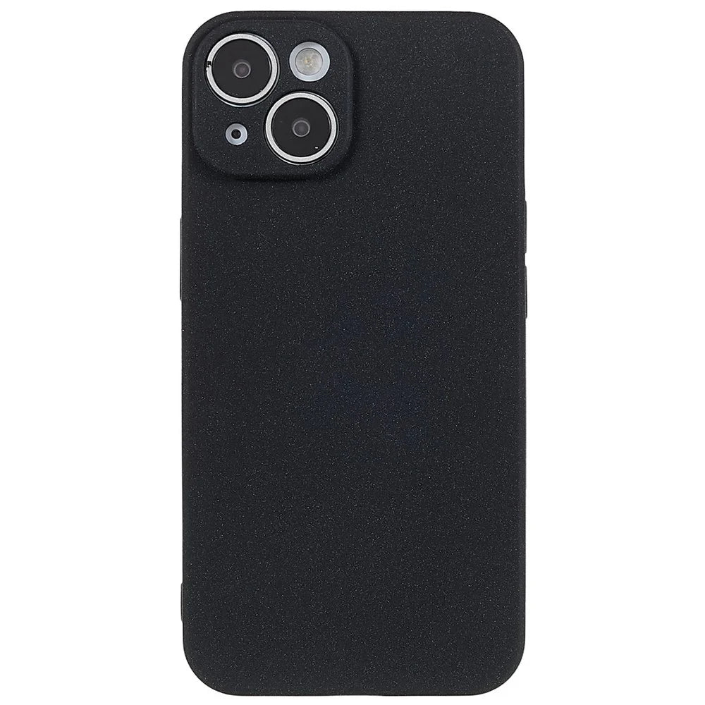 Phone Case for iPhone 14 Plus, Double-Sided Matte Soft TPU Phone Cover Anti-fingerprint Anti-scratch Back Phone Shell - Black - 2
