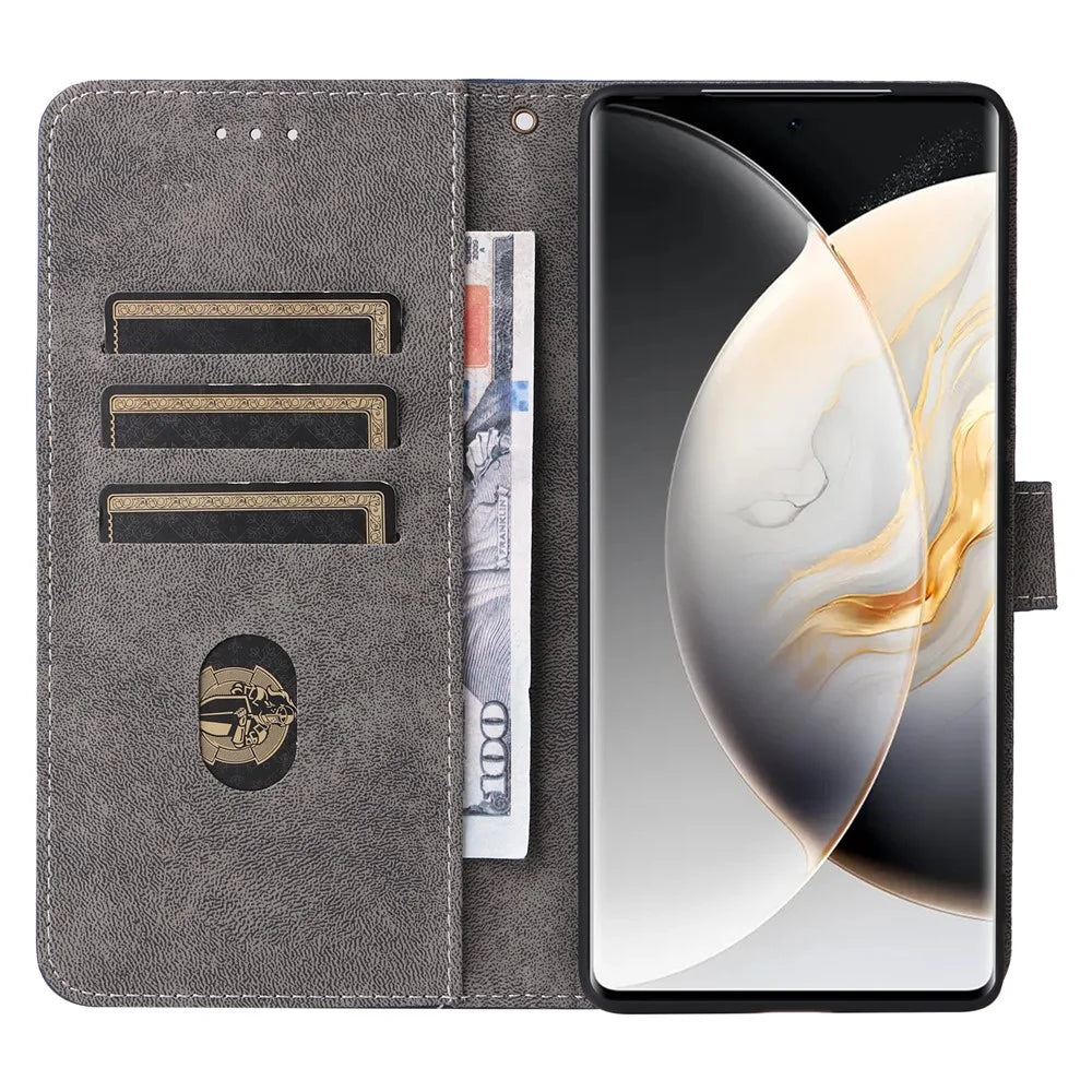 For TECNO Camon 30S Pro 4G Wallet Case RFID Blocking PU Leather Cover Stand View - Black - 2