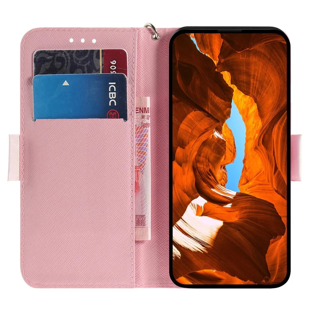 For Samsung Galaxy S25 Ultra Case Pattern Printing Leather Wallet Phone Cover - Butterfly High Heels - 3