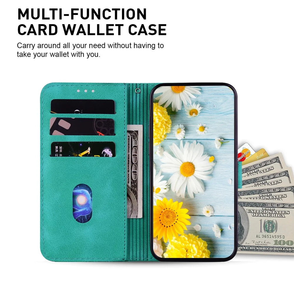 For Infinix Hot 50 5G Case Lily Flower Imprint Leather Phone Cover with Stand - Green - 2