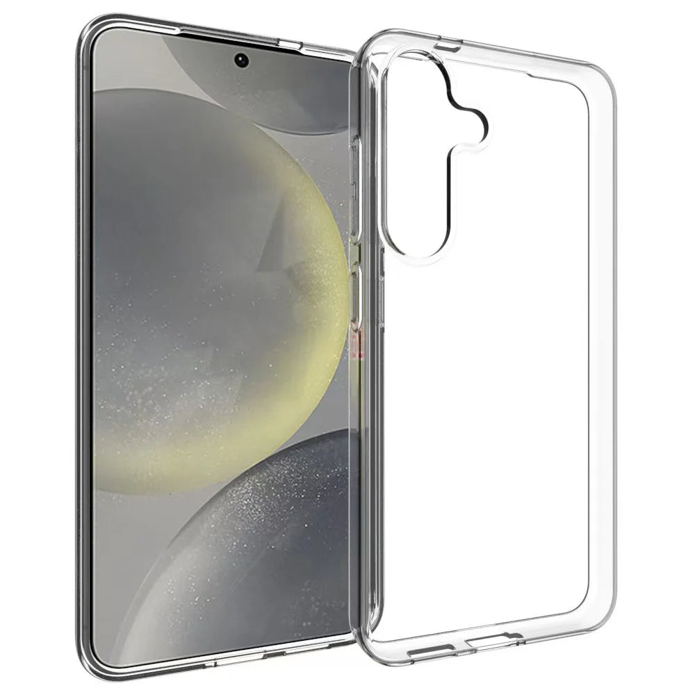 For Samsung Galaxy S25 Case Anti-Fingerprint Crystal Clear TPU Phone Cover - 1