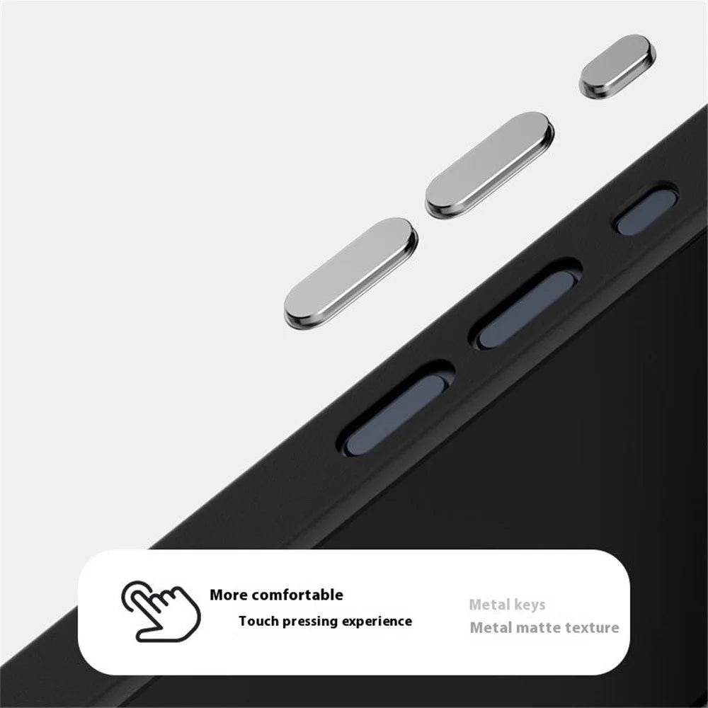 ABEEL For iPhone 13 Pro Max Case PC + TPU + Aluminum Alloy + PU Leather Slim Phone Back Cover Compatible with MagSafe - Texture 3 - 6