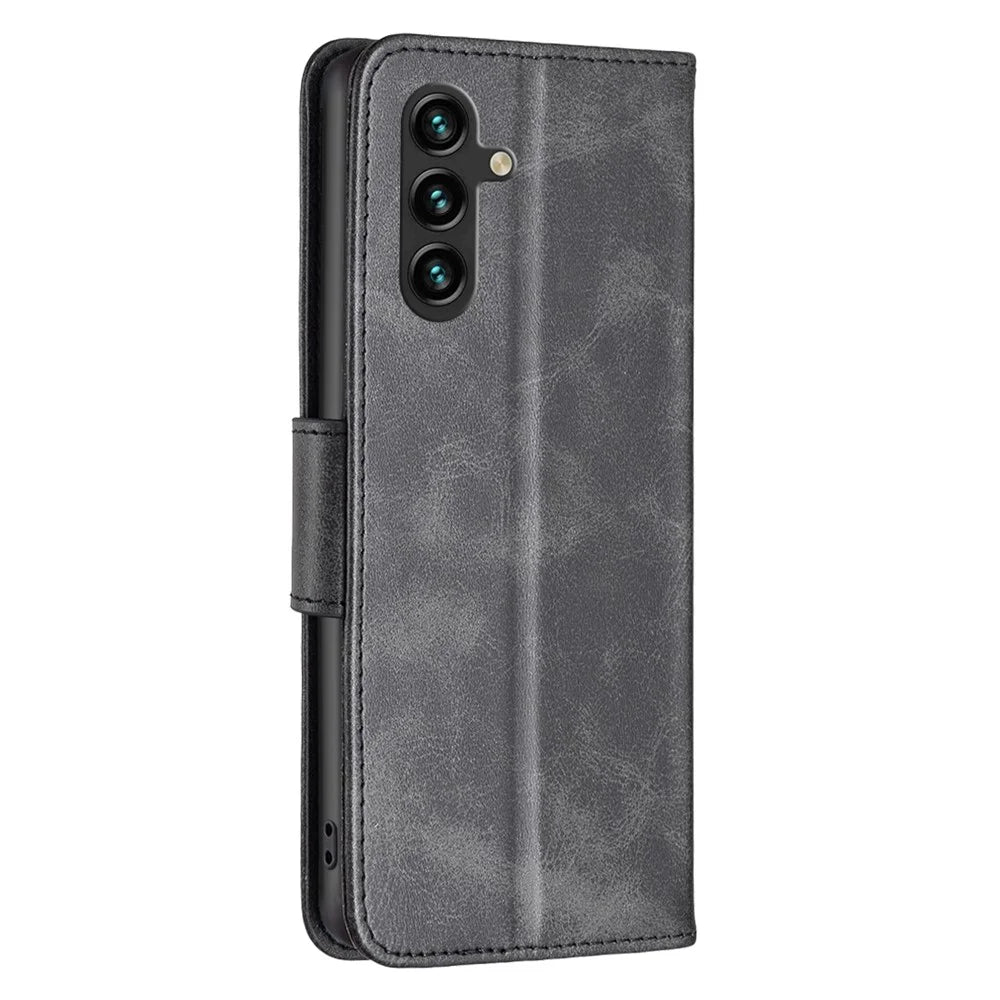 For Samsung Galaxy A36 5G Case Shockproof PU Leather Cover with Wallet Card Slots - Black - 5
