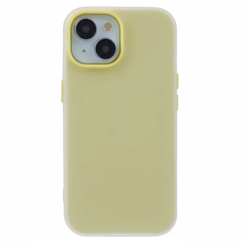 For iPhone 13 Case Detachable TPU Shockproof Phone Cover - Yellow - 3