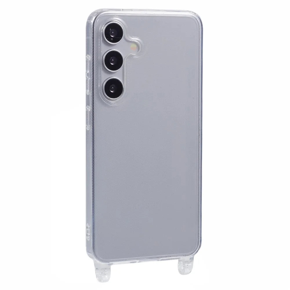 For Samsung Galaxy A15 4G / 5G Case TPU 1.8mm Clear Phone Cover with Lanyard Holes - 1