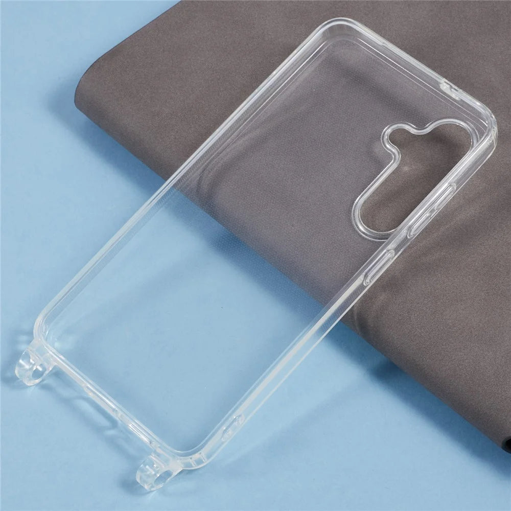 For Samsung Galaxy A15 4G / 5G Case TPU 1.8mm Clear Phone Cover with Lanyard Holes - 6