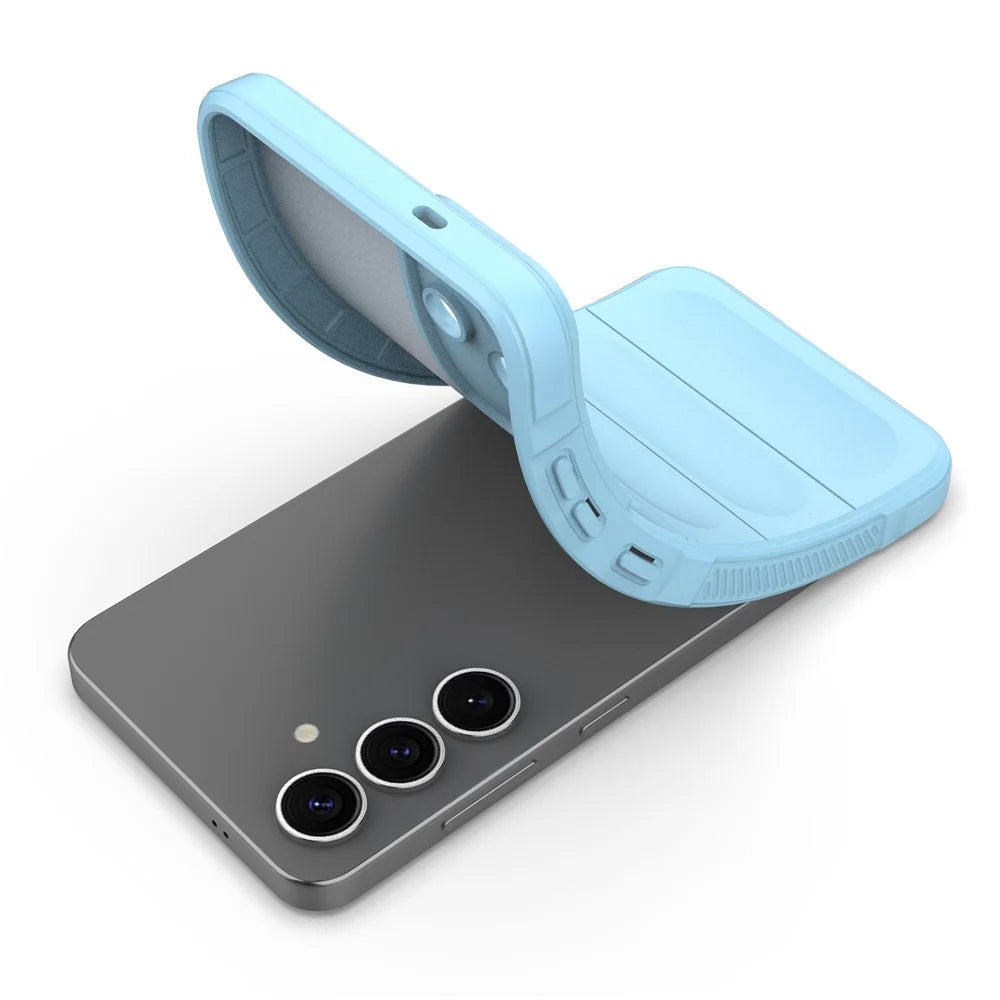For Samsung Galaxy S25+ Case Anti-Drop Soft TPU Rugged Phone Back Cover - Baby Blue - 2