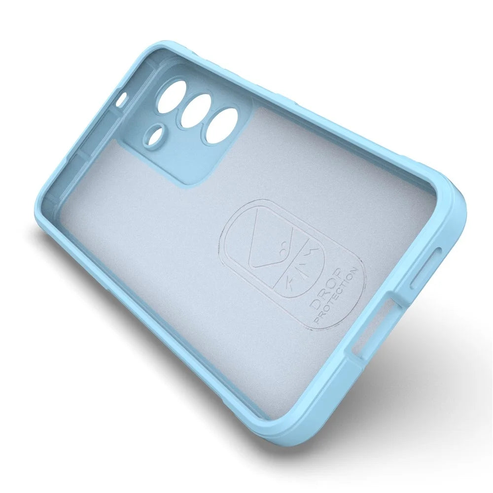 For Samsung Galaxy S25+ Case Anti-Drop Soft TPU Rugged Phone Back Cover - Baby Blue - 3