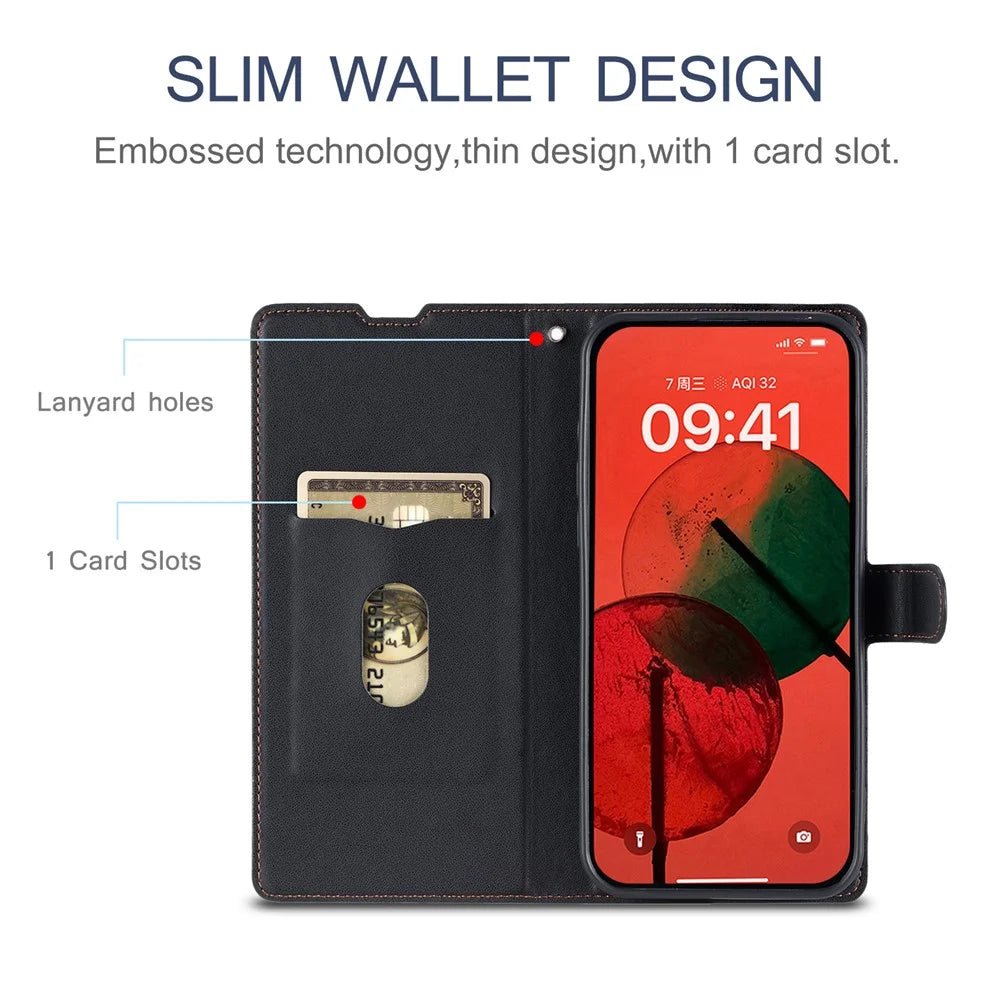 For Samsung Galaxy A15 4G / 5G Case Dots Imprinted PU Leather Flip Phone Cover with Card Slot, Strap - Black - 7