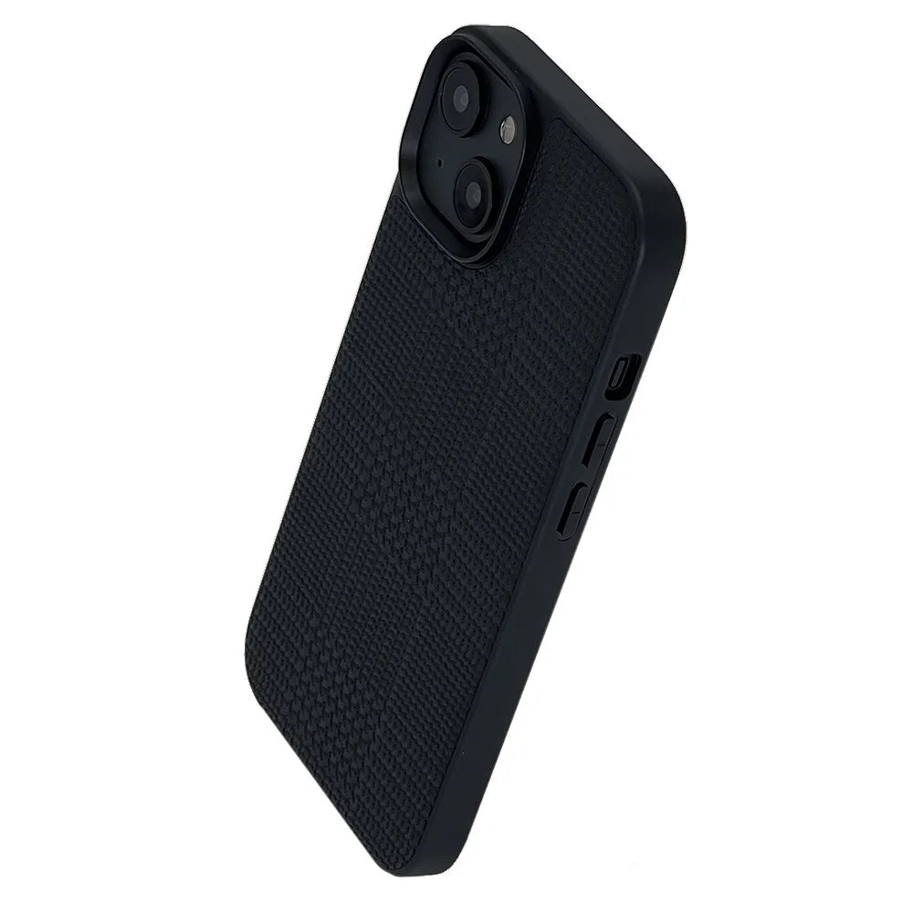 VILI TH Series Shockproof Case for iPhone 14 Anti-Drop Phone Case PU Leather Coated TPU Protective Phone Cover - Black - 2