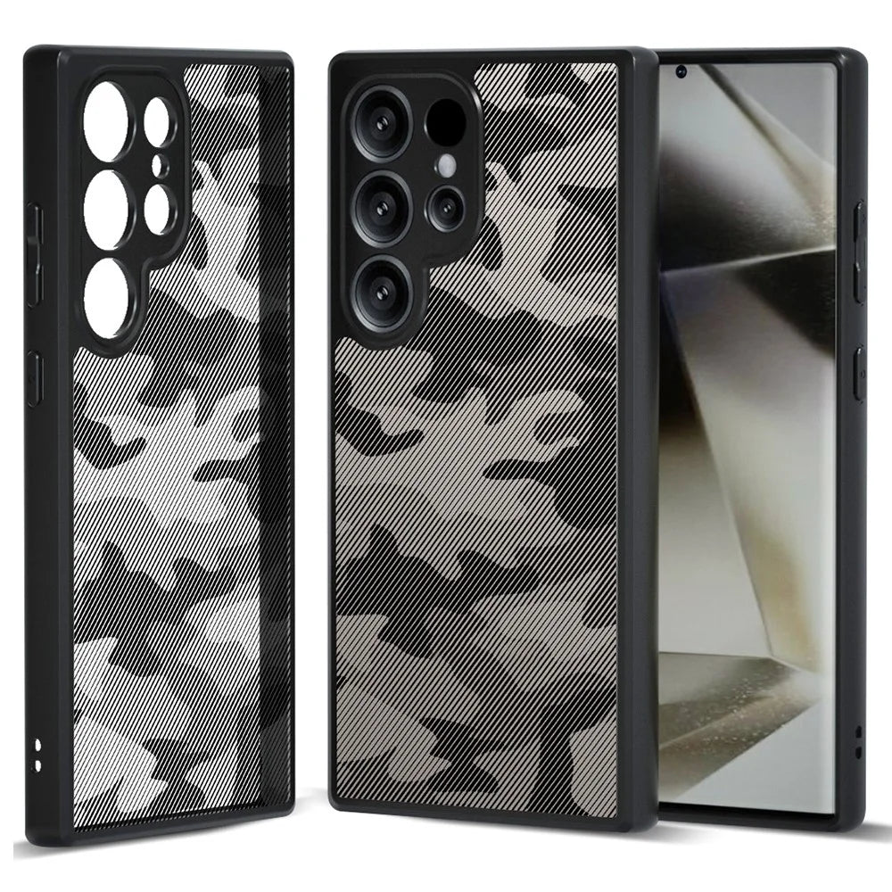 IBMRS For Samsung Galaxy S25 Ultra Case TPU + PC Heavy Duty Shockproof Phone Cover Camera Protection - Artistic Camouflage - 1