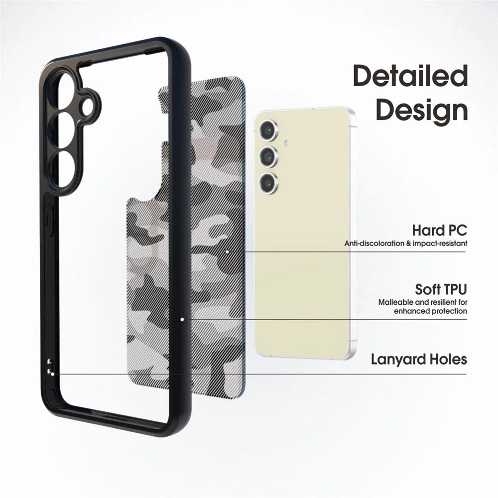 IBMRS For Samsung Galaxy S25+ Case TPU + PC Heavy Duty Shockproof Phone Cover Camera Protection - Artistic Camouflage - 2