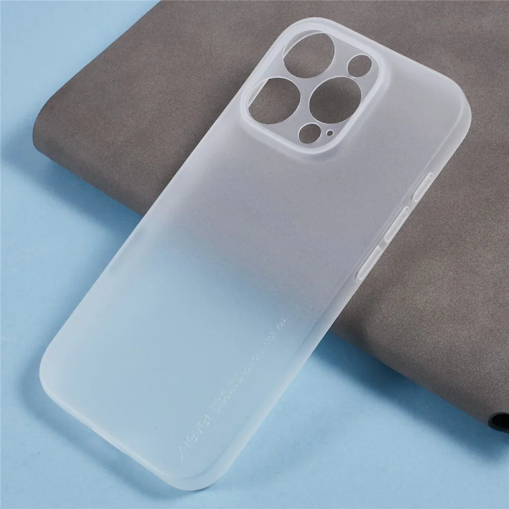 X-LEVEL For iPhone 16 Pro Max Case Hard PP Matte Phone Cover 0.18mm Ultra-Thin - Transparent - 6