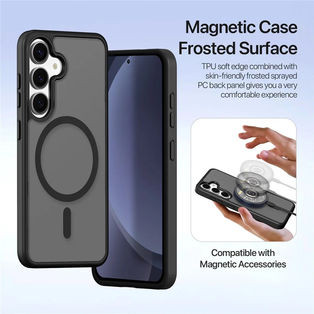 DUX DUCIS For Samsung Galaxy S25+ Case  Lawa Series Detachable Magnetic Cowhide Leather Cover Zipper Wallet - Black - 6