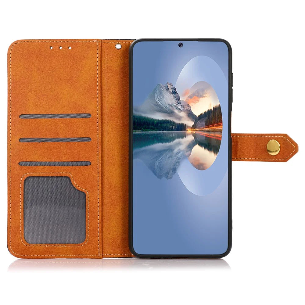 KHAZNEH For Google Pixel 9a Wallet Phone Case Stand Leather Flip Cover - Black - 2