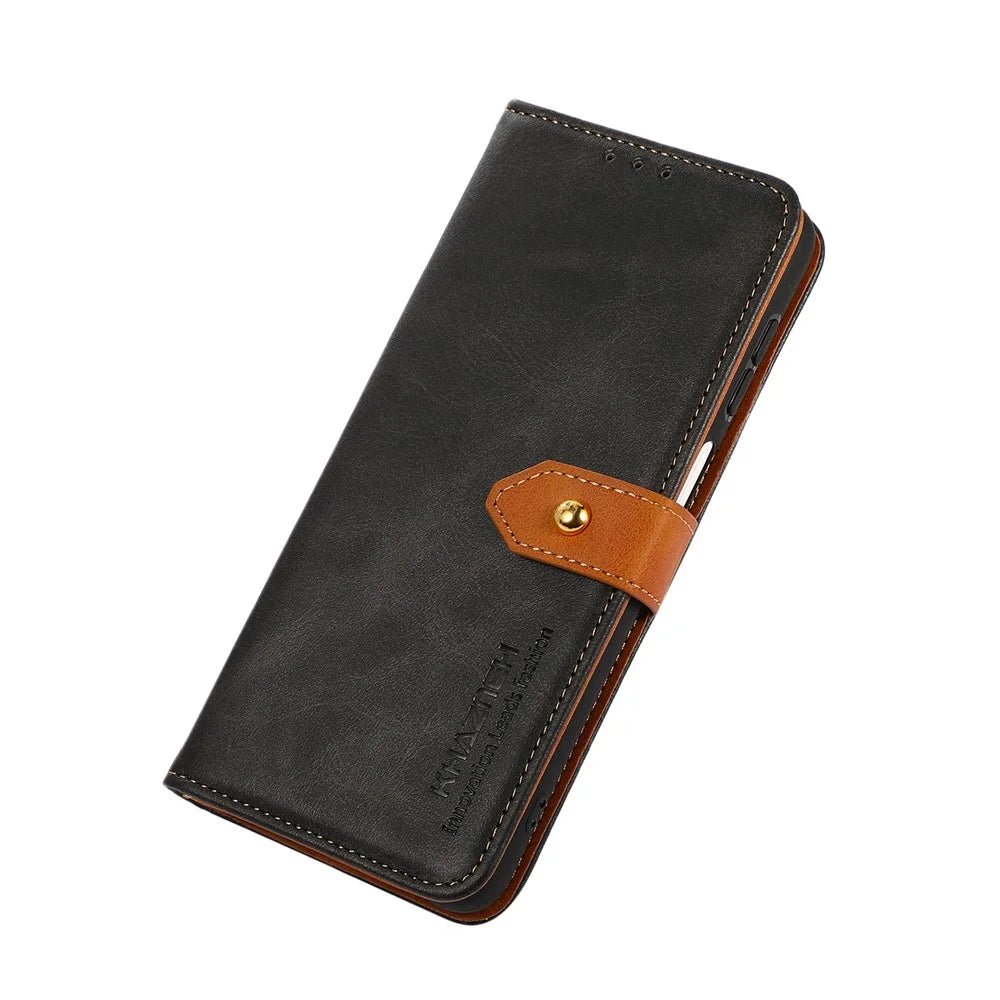 KHAZNEH For Samsung Galaxy A36 5G Wallet Phone Case Stand Leather Flip Cover - Black - 4