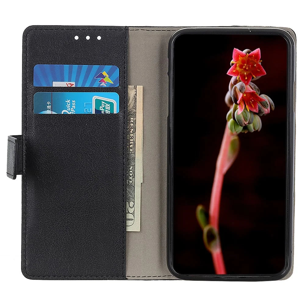 For OnePlus 13 Case PU Leather Stand Wallet Phone Cover - Black - 2