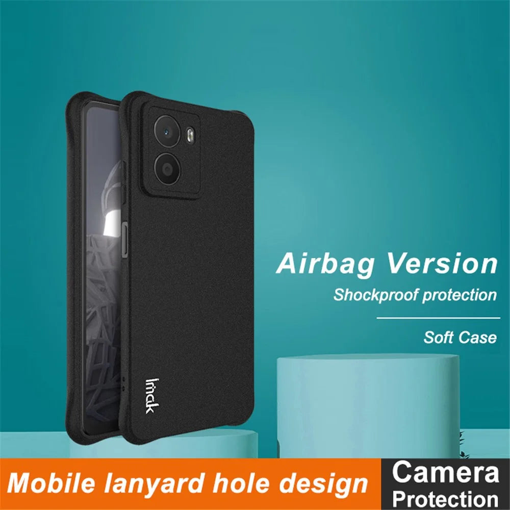 IMAK For HMD Fusion 5G Case TPU Phone Cover Airbag Shockproof Protection - Black - 2