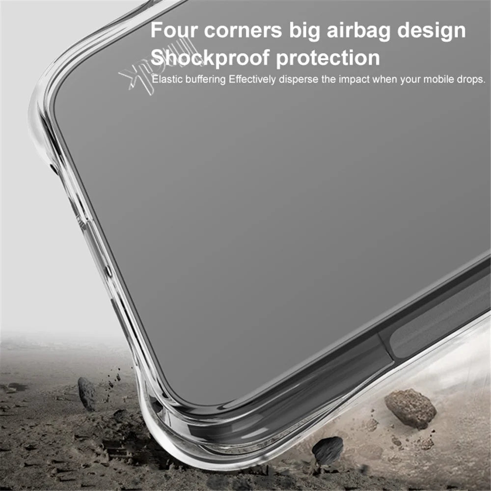 IMAK For Samsung Galaxy A36 5G Case TPU Phone Cover Airbag Shockproof Protection - Black - 3