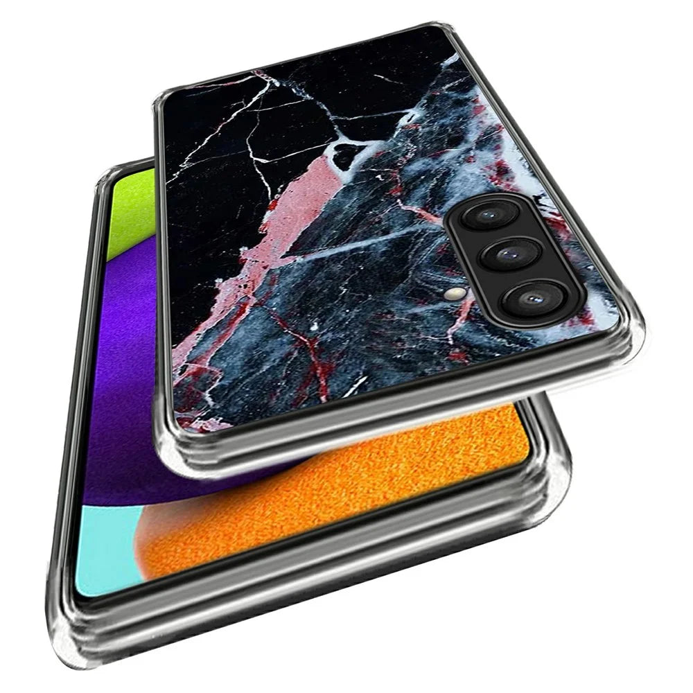 For Samsung Galaxy A16 4G  /  5G Case Pattern Printing TPU Phone Back Cover - Black Marble - 2
