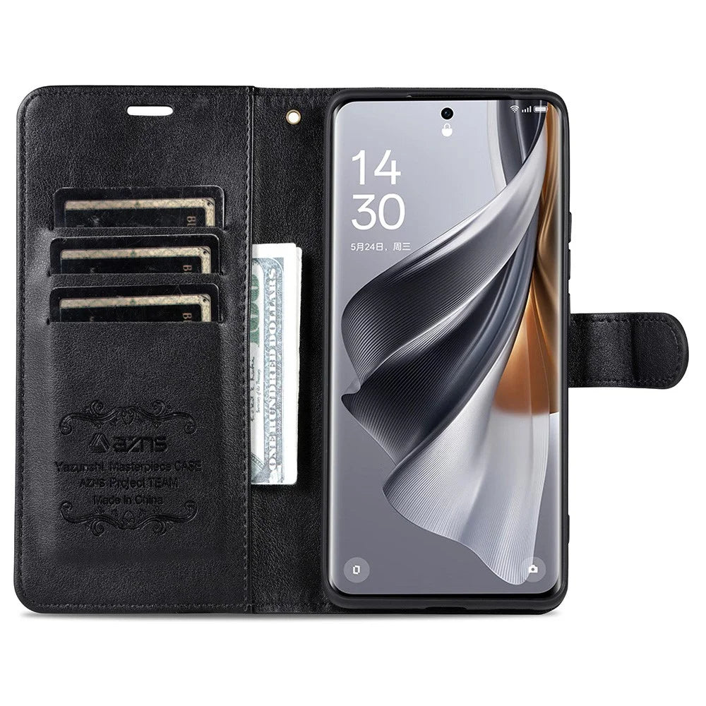AZNS For Samsung Galaxy A35 5G Case Anti-Scratch PU Leather Stand Wallet Phone Cover - Blue - 2