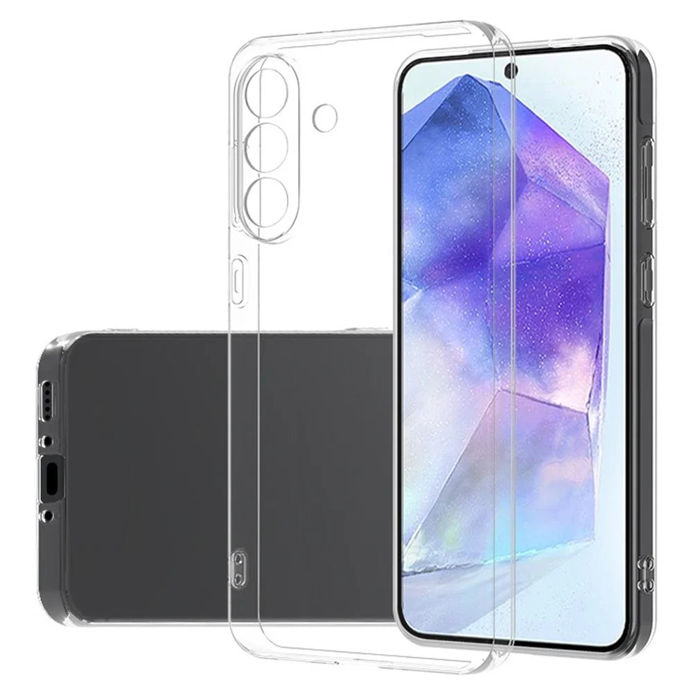 For Samsung Galaxy A36 5G Clear Phone Case Ultra-Thin Flexible TPU Back Cover - 1