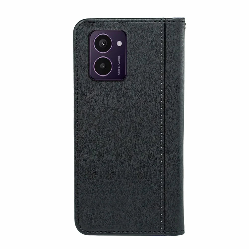 HX01 For HMD Pulse  /  Pulse+ Wallet Case Magnetic Closing PU Leather Phone Cover - Black - 5