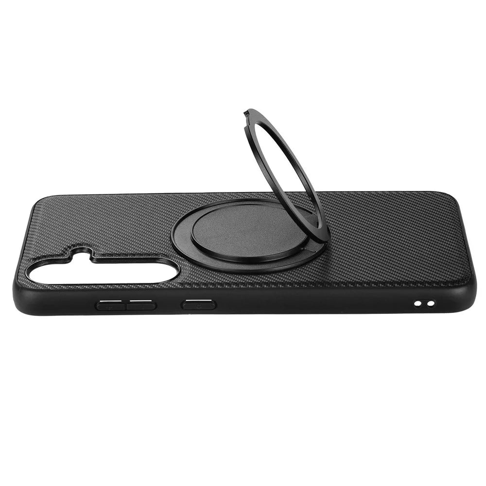 VILI TCY Series for Samsung Galaxy S24 Magnetic Phone Case Ring Kickstand PC+TPU Back Cover - 5