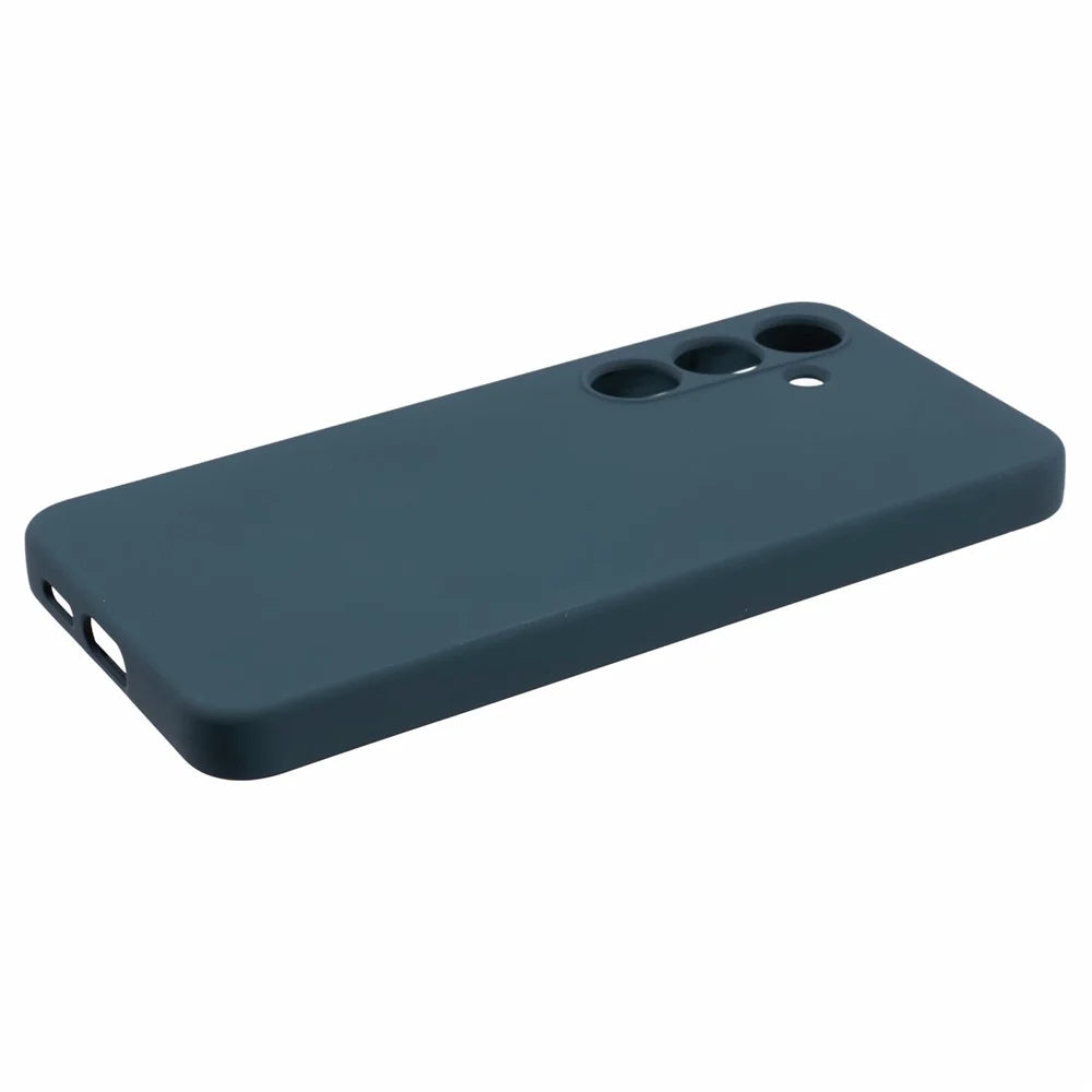 X-LEVEL For Samsung	Galaxy S25 Case Soft TPU Anti-Scratch Fiber Lining Phone Cover - Dark Blue - 4