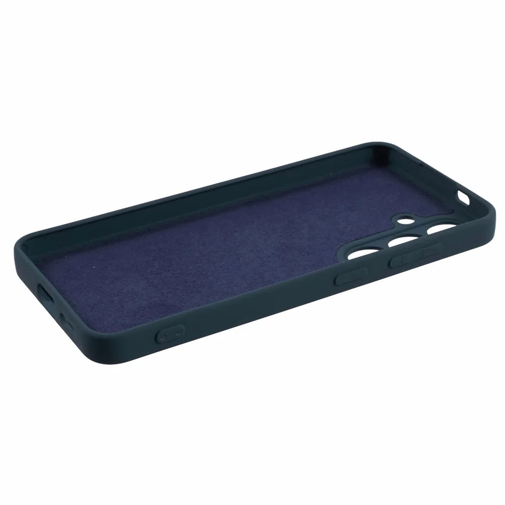 X-LEVEL For Samsung	Galaxy S25 Case Soft TPU Anti-Scratch Fiber Lining Phone Cover - Dark Blue - 5