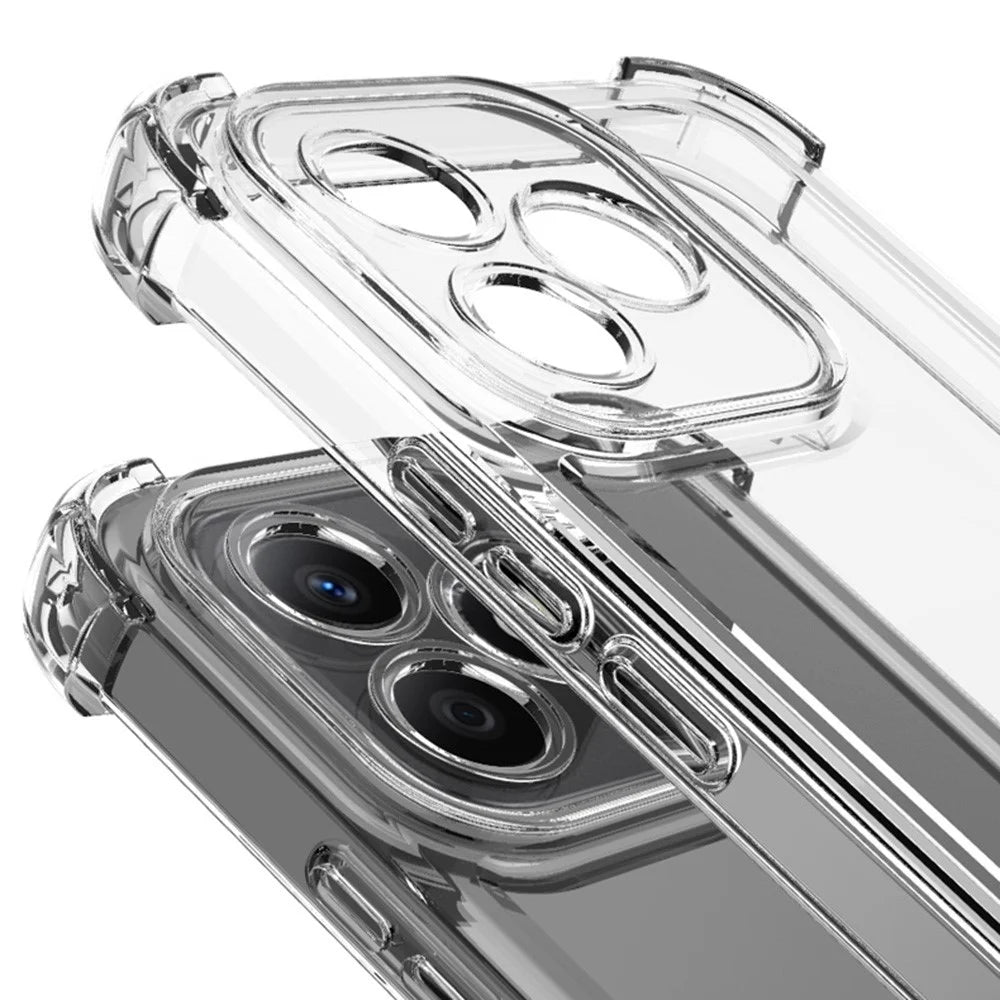 IMAK UX-4 Series For iPhone 15 Case Straight Frame Four Corner Shockproof Clear TPU Cover - 4