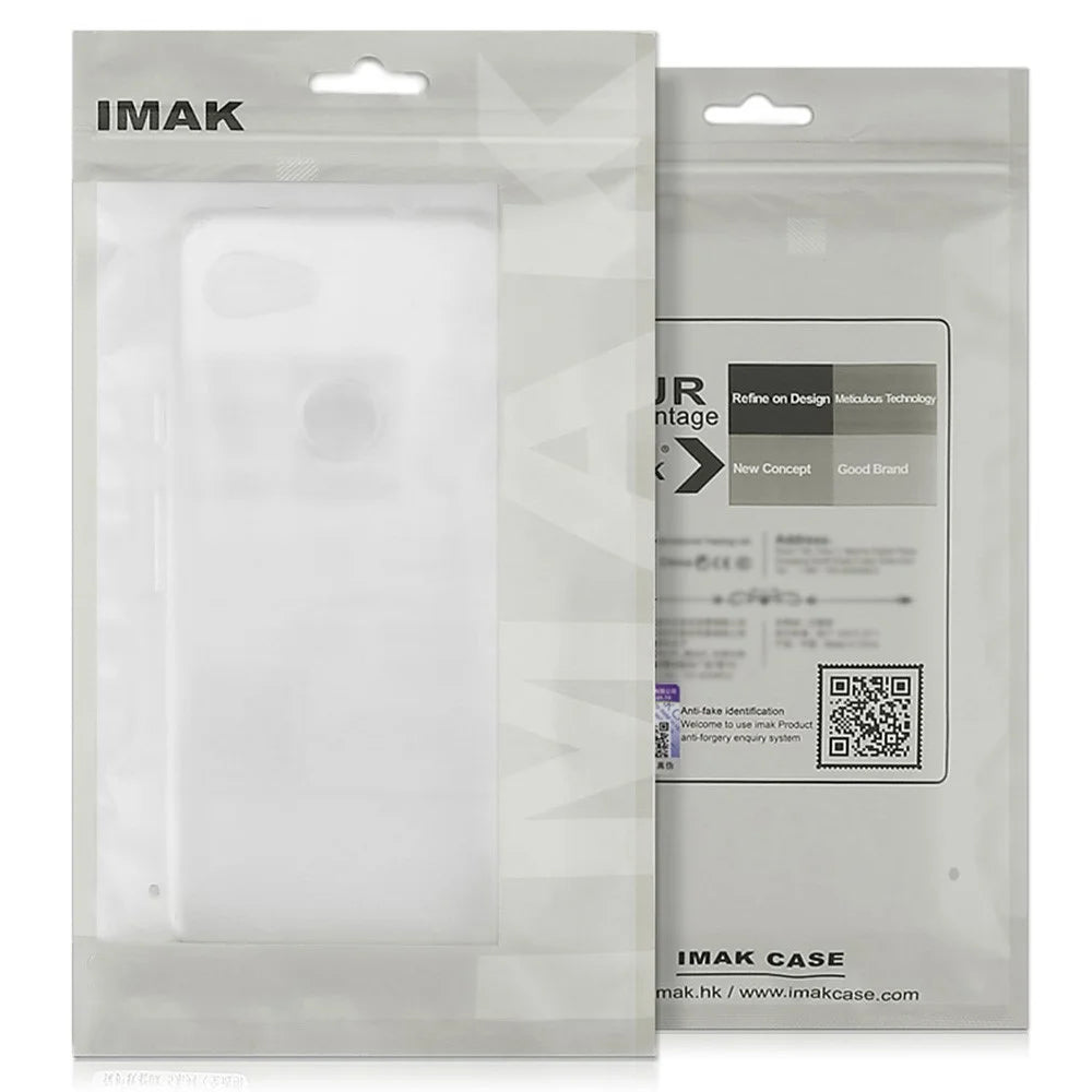 IMAK UX-4 Series For iPhone 15 Case Straight Frame Four Corner Shockproof Clear TPU Cover - 7