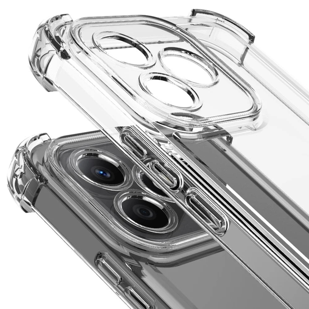 IMAK UX-4 Series For iPhone 15 Plus Case Straight Frame Four Corner Shockproof Clear TPU Cover - 4