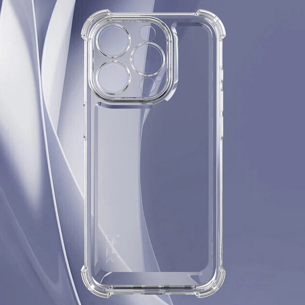 IMAK UX-4 Series For iPhone 15 Pro Case Straight Frame Four Corner Shockproof Clear TPU Cover - 3
