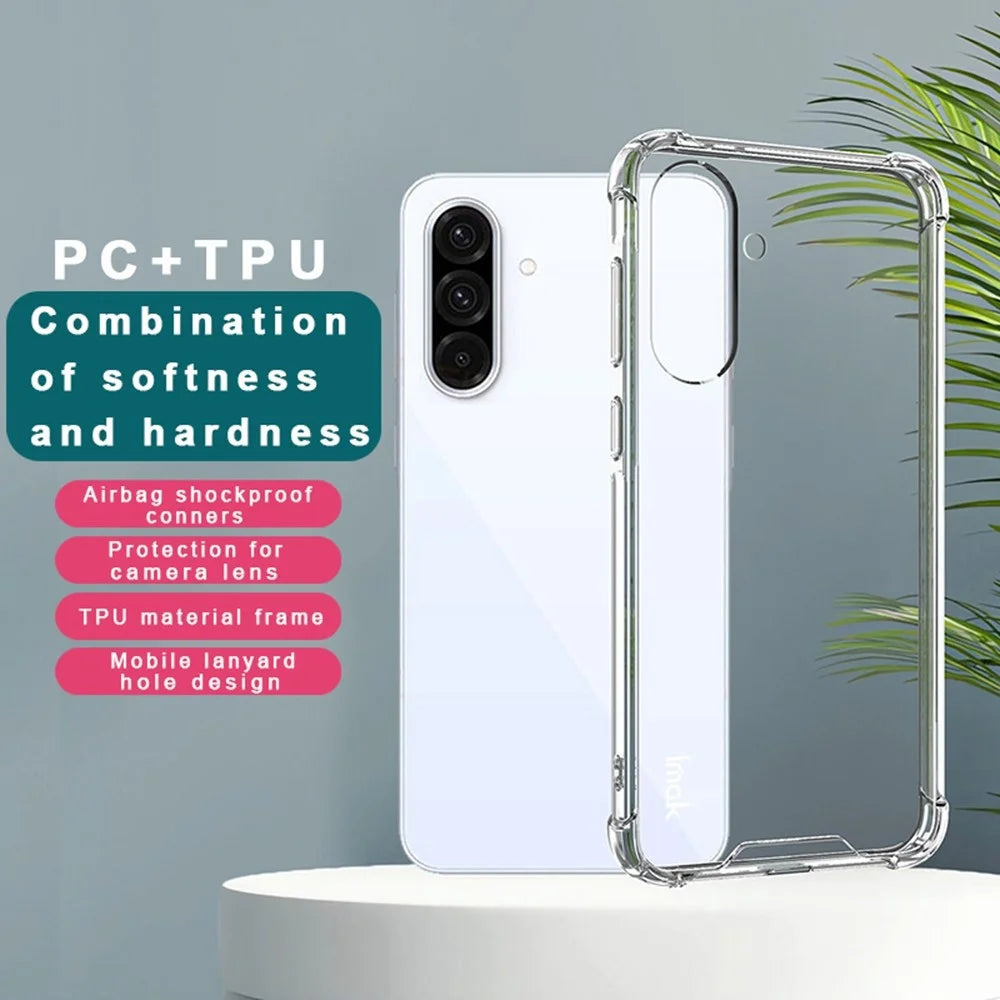 IMAK For Samsung Galaxy A36 5G Case PC+TPU Shockproof Clear Phone Cover - 2