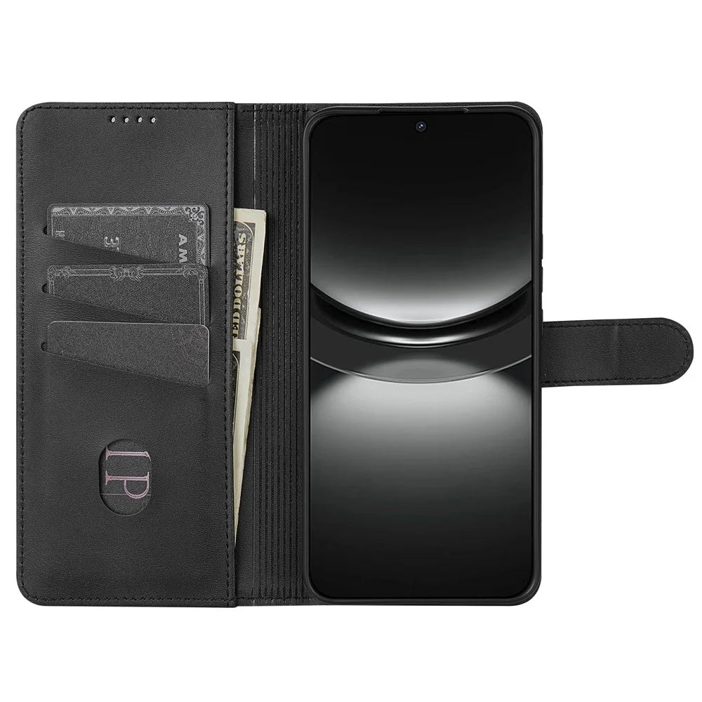 AZNS For Samsung Galaxy A36 5G Case PU Leather Wallet Phone Cover - Black - 2