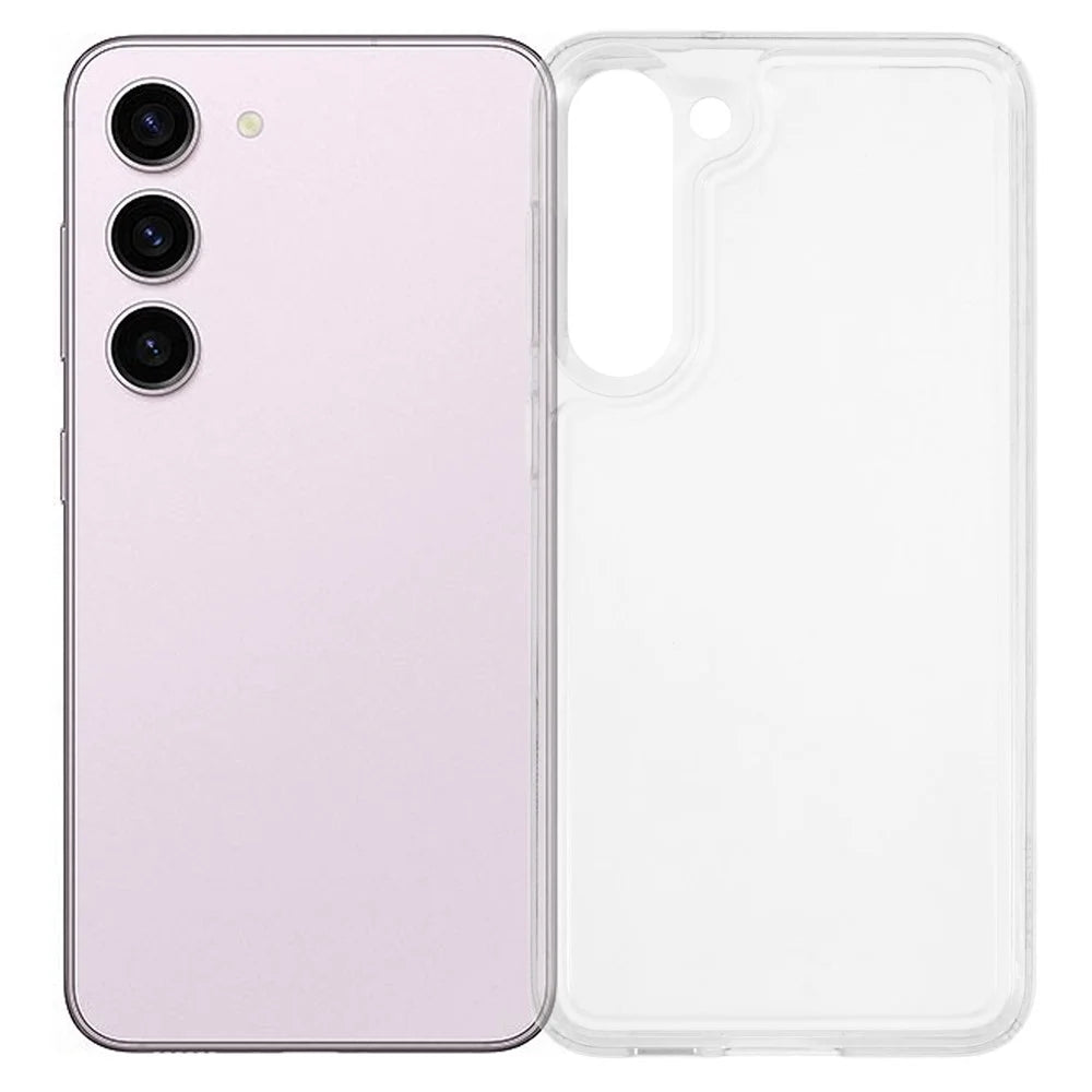 For Samsung Galaxy S23 Case HD Clear Soft TPU Phone Back Cover Airbag Protection - 1