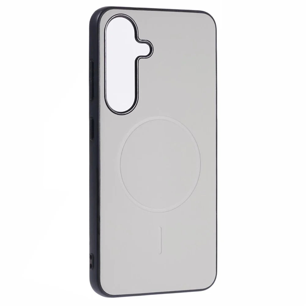 X-LEVEL For Samsung Galaxy S24 Magnetic Case PC+TPU+PU Phone Back Cover - Grey - 3