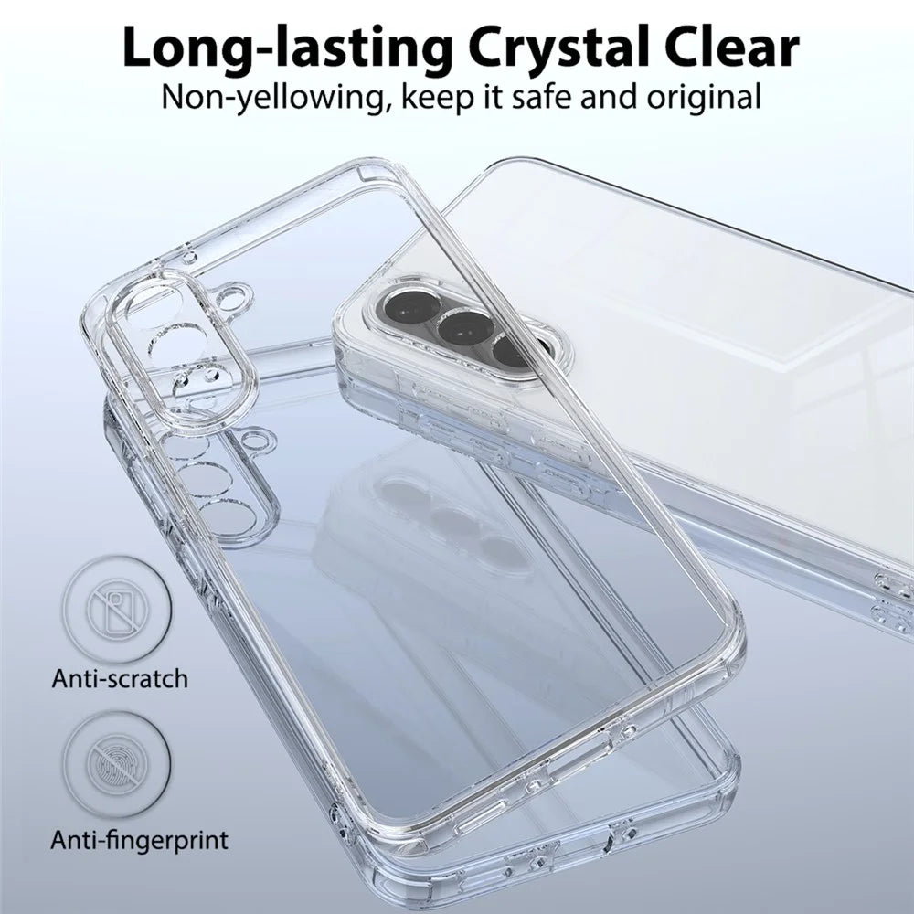 For Samsung Galaxy A26 5G Clear Phone Case TPU+Acrylic Shockproof Phone Back Cover - 4