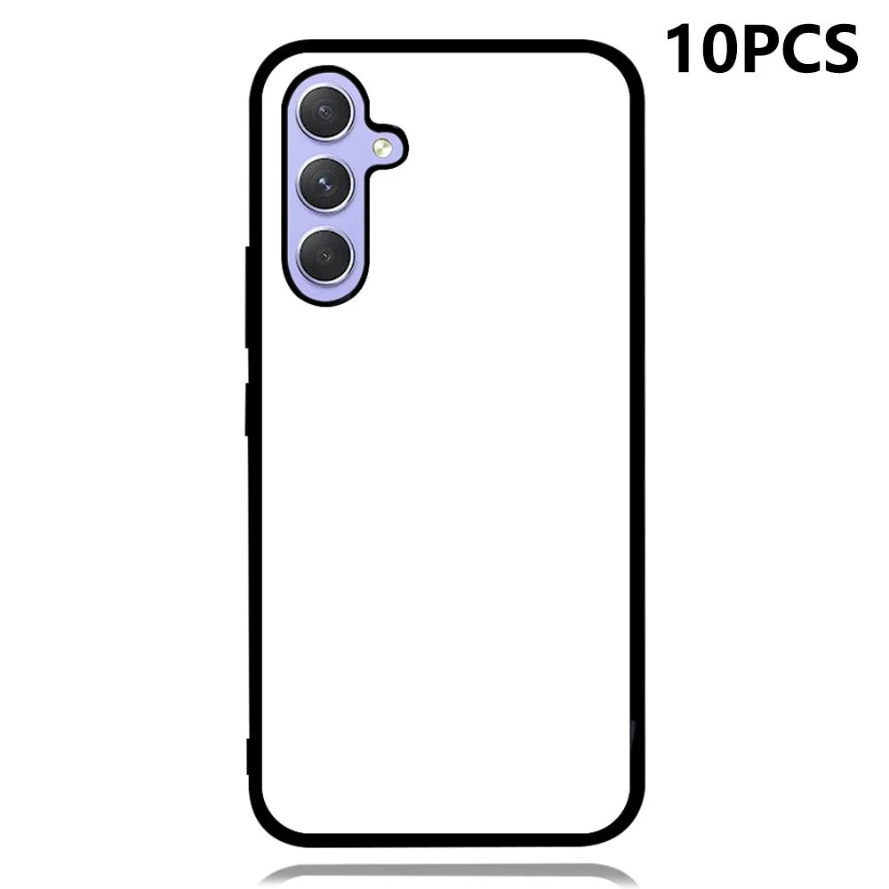 10Pcs / Pack For Samsung Galaxy S25 Case PC+TPU Phone Cover Support Heat Transfer Printing - 1