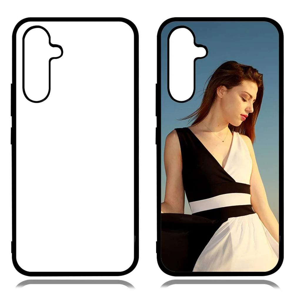 10Pcs / Pack For Samsung Galaxy S24 FE Case PC+TPU Phone Cover Support Heat Transfer Printing - 3
