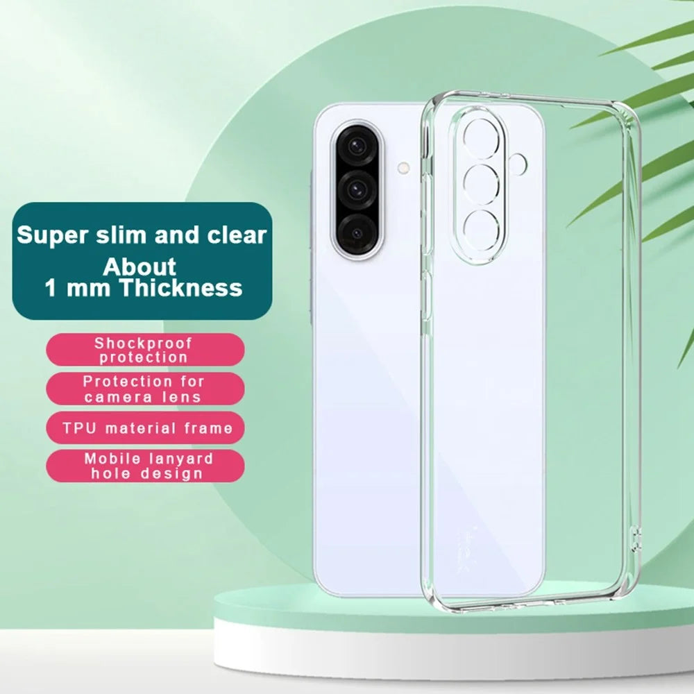 IMAK UX-5 Series Phone Cover for Samsung Galaxy A56 5G Clear Case Shockproof TPU Slim Phone Back Cover - 3