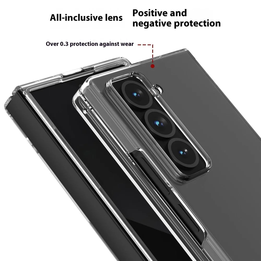 For Samsung Galaxy Z Fold Special Clear Case Anti-Drop Hard PC Phone Cover - 4